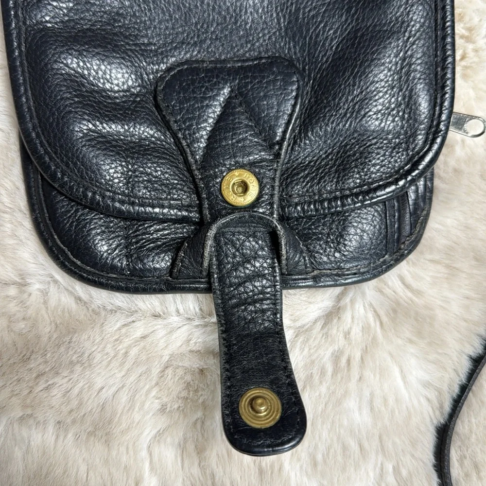 J.P. Ourse & Cie Black Multi Pocket Wallet Belt Bag Crossbody Bag Unisex